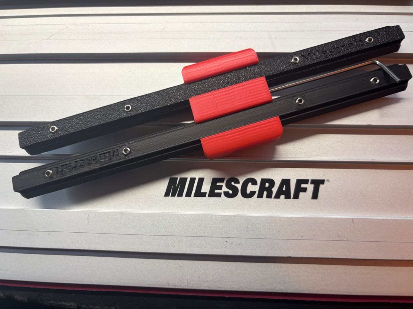 1 Set of Milescraft Guide Rail Connector Joining Bar - Fast, Precise & Secure