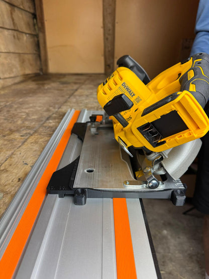 TOOLAX Guide Rail Adapter Base – Cut Perfect 45° & 90° Angles compatible with Dewalt Circular Saws DCS570, DWE575, DCS575, DCS578, DCS573 – Fits Triton Guide Rail