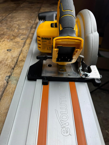 TOOLAX Guide Rail Adapter Base – Cut Perfect 45° & 90° Angles compatible with Dewalt Circular Saws DCS570, DWE575, DCS575, DCS578, DCS573 – Fits Evolution Guide Rail
