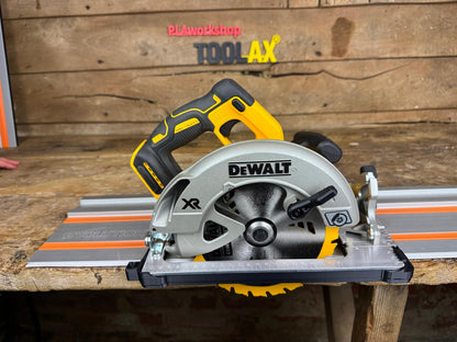 TOOLAX Guide Rail Adapter Base – Cut Perfect 45° & 90° Angles compatible with Dewalt Circular Saws DCS570, DWE575, DCS575, DCS578, DCS573 – Fits Evolution Guide Rail