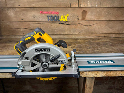 TOOLAX Guide Rail Adapter Base – Cut Perfect 45° & 90° Angles compatible with Dewalt Circular Saws DCS570, DWE575, DCS575, DCS578, DCS573 – Fits Makita Guide Rail