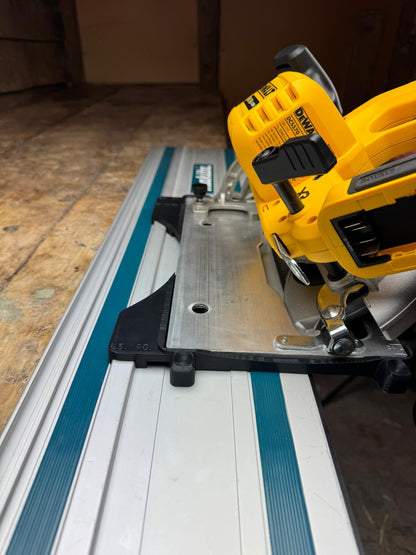 TOOLAX Guide Rail Adapter Base – Cut Perfect 45° & 90° Angles compatible with Dewalt Circular Saws DCS570, DWE575, DCS575, DCS578, DCS573 – Fits Makita Guide Rail