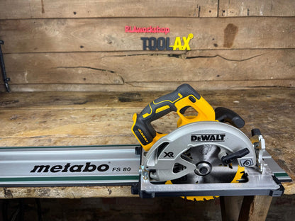 TOOLAX Guide Rail Adapter Base – Cut Perfect 45° & 90° Angles compatible with Dewalt Circular Saws DCS570, DWE575, DCS575, DCS578, DCS573 – Fits Metabo Guide Rail