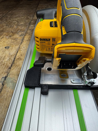 TOOLAX Guide Rail Adapter Base – Cut Perfect 45° & 90° Angles compatible with Dewalt Circular Saws DCS570, DWE575, DCS575, DCS578, DCS573 – Fits Festool Guide Rail
