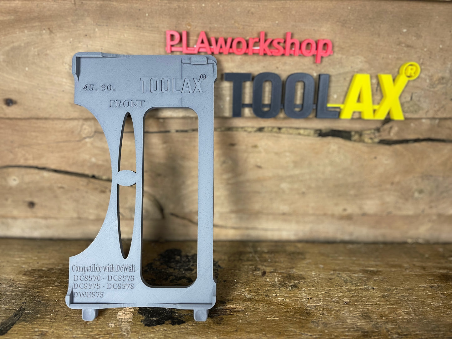 TOOLAX Guide Rail Adapter Base – Cut Perfect 45° & 90° Angles compatible with Dewalt Circular Saws (DCS570, DWE575, DCS575, DCS578, DCS573) – for Dewalt Guide Rails