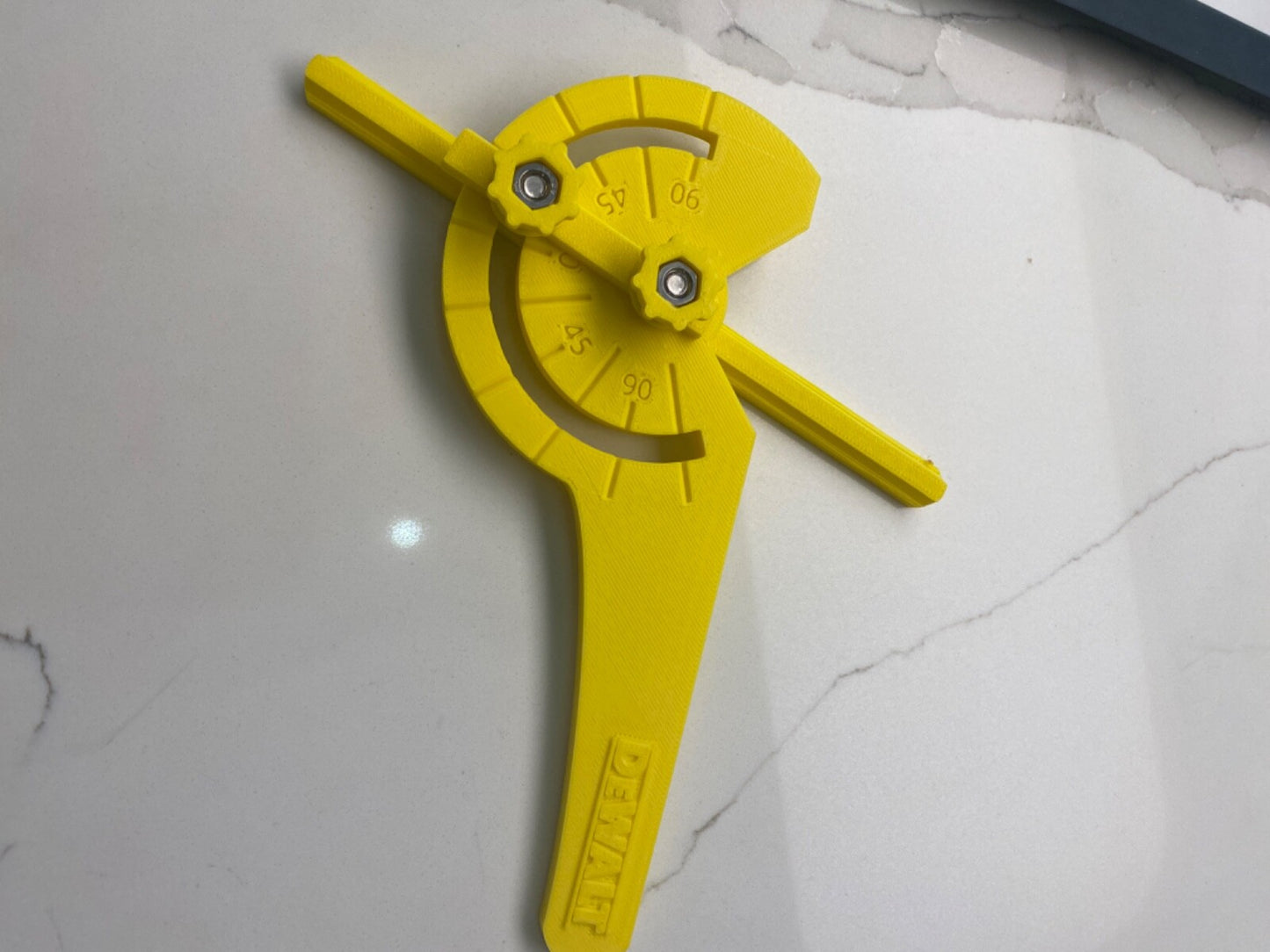 TOOLAX Fully Adjustable Angle Fence Attachment compatible with Dewalt Guide Rail