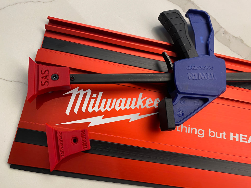 Milwaukee Adaptor Guide Rail Clamps to fit Irwin Quick Grip Clamps (PK2)