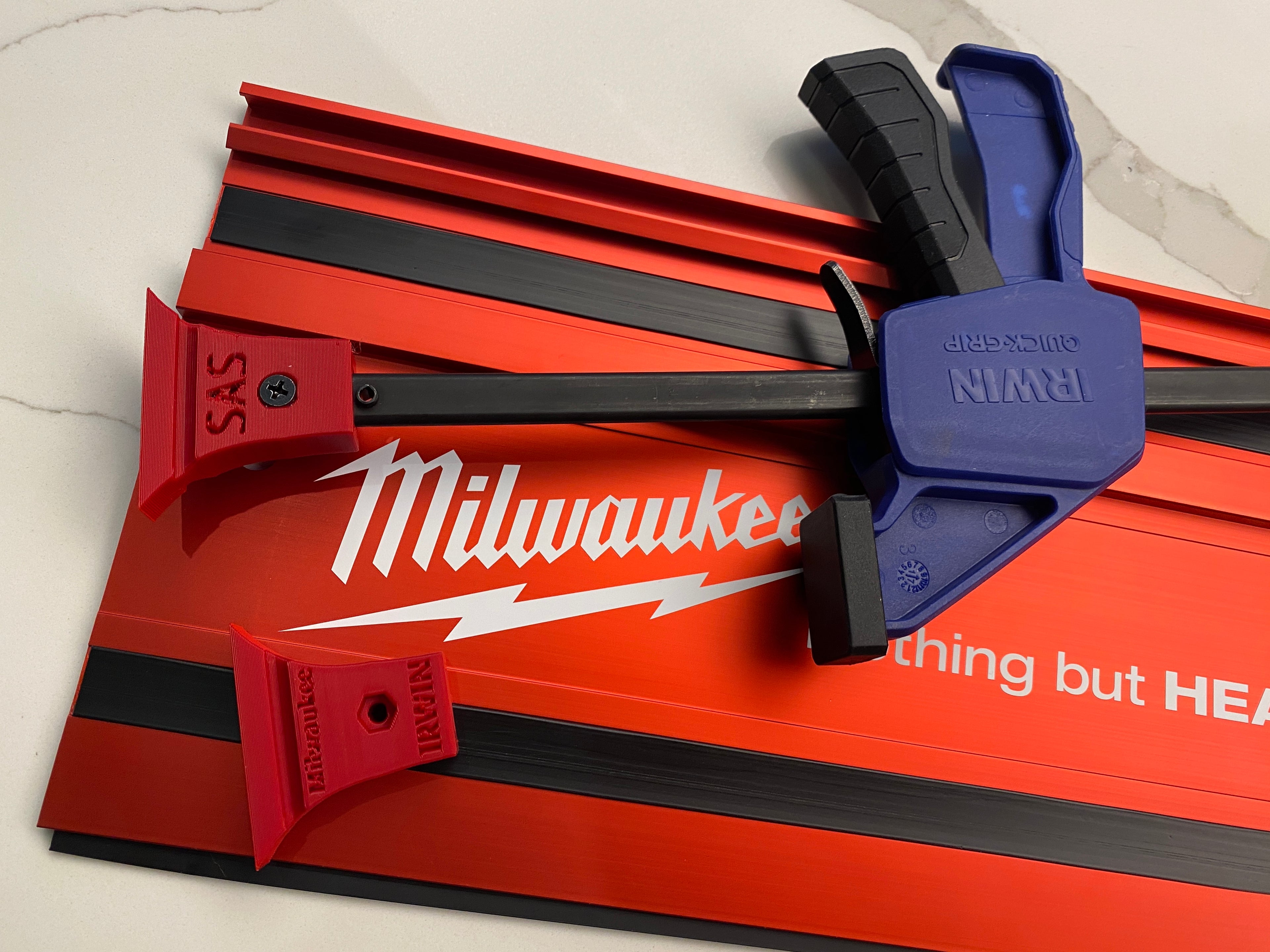 Milwaukee Adaptor Guide Rail Clamps to fit Irwin Quick Grip Clamps (PK2)