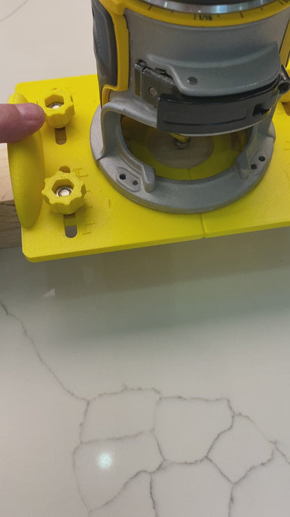 Dewalt DCW600 DWP611 Router base jig for making mortises / slot mortises / grooves