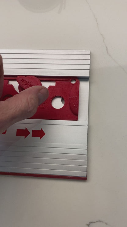 Plunge Stops /Guide Rail Stops / Track Limits / Anti Kickback /  Repetitive Cuts 1 PAIR to fit Mafell Guide Rail