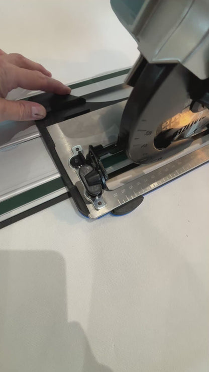 TOOLAX Adaptor Base / Skid plate, compatible with Makita DHS660 / XSH04 Circular saw to fit Metabo Guide Rail