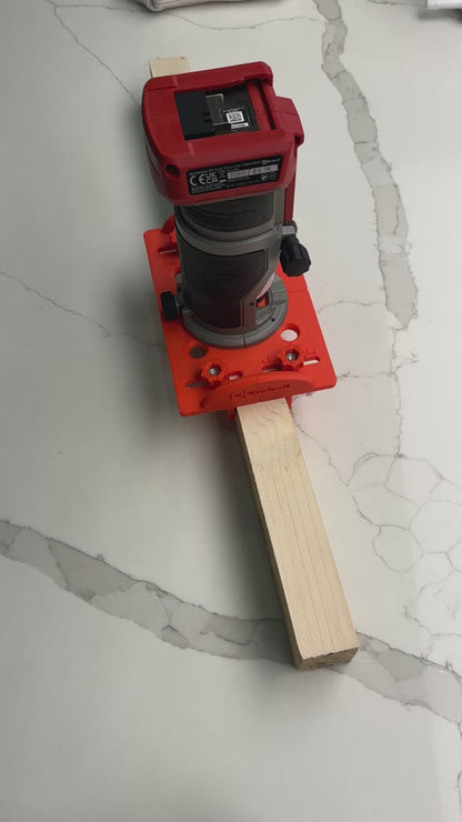 Einhell TP-ET 18 Li BL router base jig for making mortises / slot mortises / grooves
