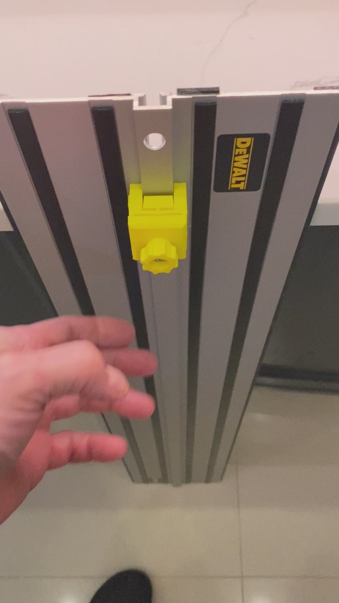 Plunge Stops /Guide Rail Stops / Track Limits / Anti Kickback /  Repetitive Cuts 1 PAIR to fit Dewalt Guide Rail