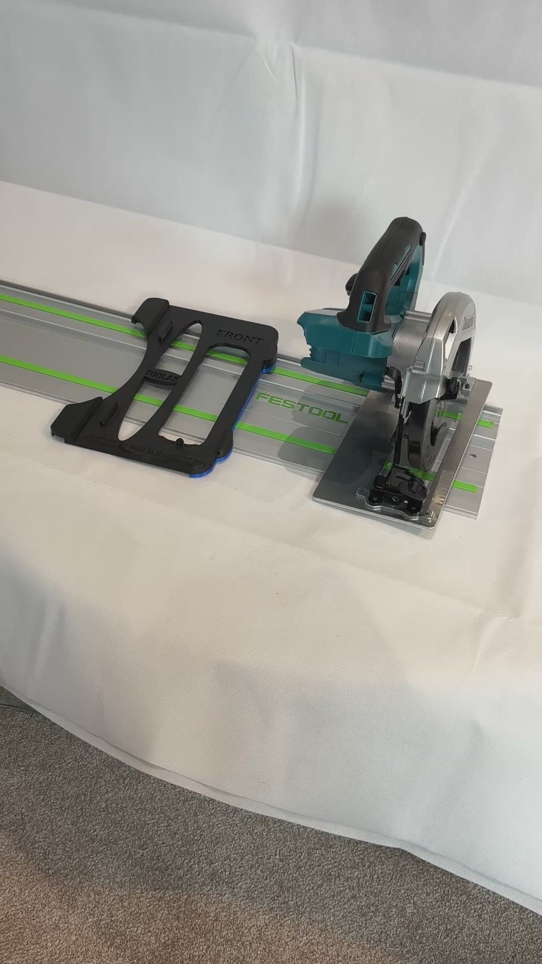 TOOLAX Adaptor Base / Skid plate, compatible with Makita DHS660 / XSH04 Circular saw to fit Festool Guide Rail