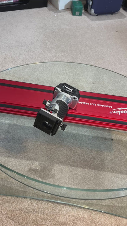 Trend T18S / R 14B Trim Router Guide Rail Adapter to Milwaukee Track / Guide Rail