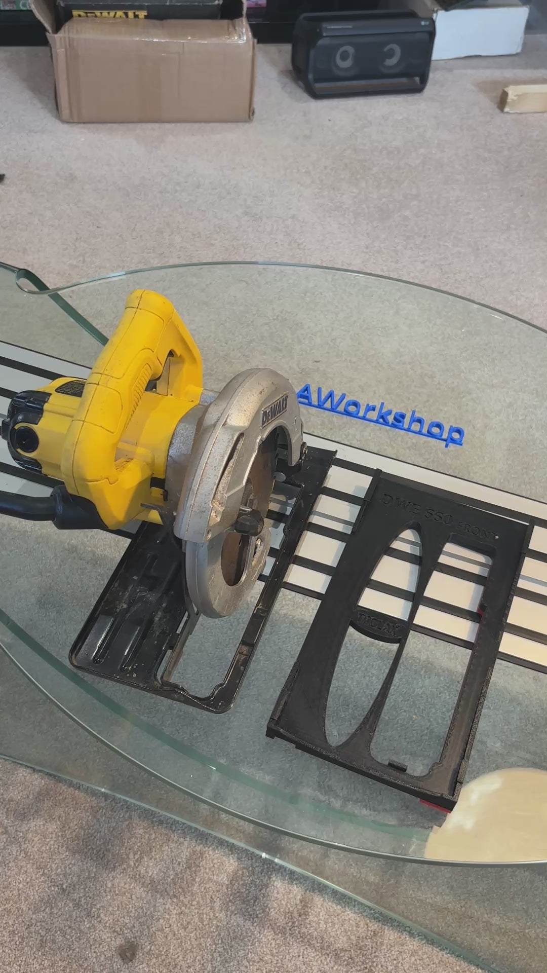 Dewalt DWE550 Adaptor base / Skid plate for Circular Saw to fit Dewalt Guide rail