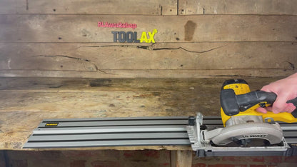 TOOLAX Guide Rail Adapter Base – Cut Perfect 45° & 90° Angles compatible with Dewalt Circular Saws DCS391 & DCS565  – for Dewalt Guide Rails