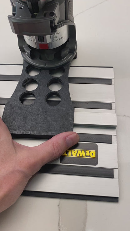 Milwaukee Router M18 FUEL Plunge Base Guide Rail Adapter for Dewalt guide rail