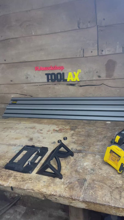 TOOLAX Guide Rail Adapter Base – Cut Perfect 45° & 90° Angles compatible with Dewalt Circular Saws DCS438 – for Dewalt Guide Rails