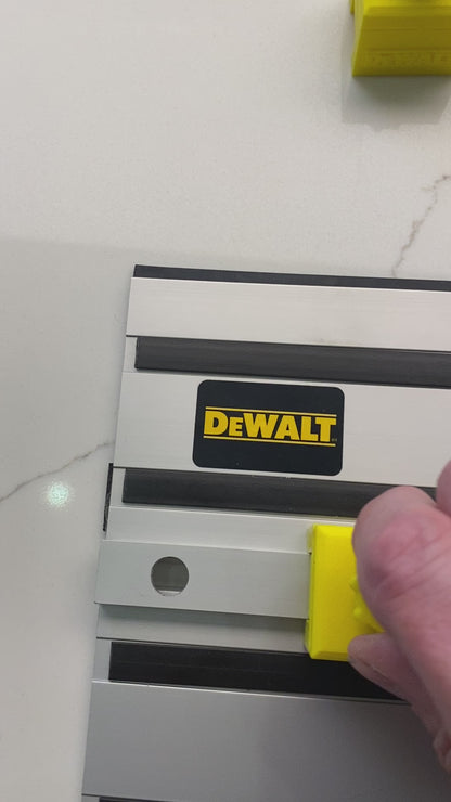 Plunge Stops /Guide Rail Stops / Track Limits / Anti Kickback /  Repetitive Cuts 1 PAIR to fit Dewalt Guide Rail