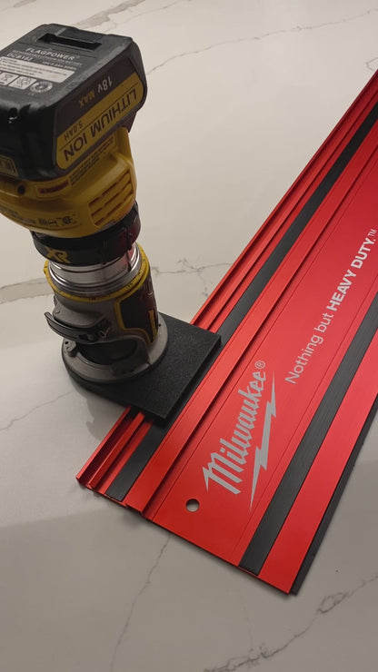 Dewalt DCW600 DWP601 Plunge Base Guide Rail Adaptor to Milwaukee Guide Track