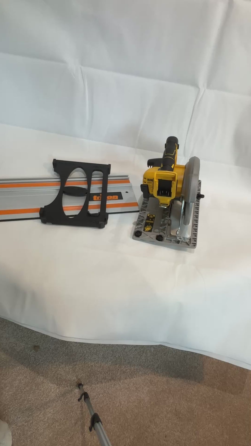 Dewalt DCS572 Adaptor base / Skid plate / Shoe for Circular Saw compatible with Triton Guide rail