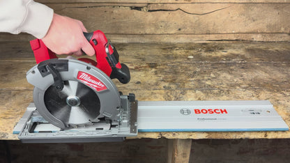 TOOLAX adaptor for Milwaukee M18 CCS66 Adaptor base / Skid plate for Circular Saw to fit Bosch Guide rail