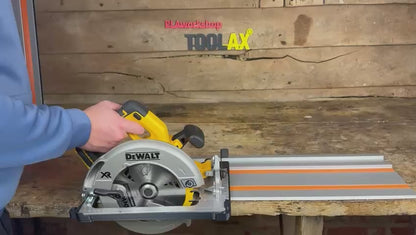 TOOLAX Guide Rail Adapter Base – Cut Perfect 45° & 90° Angles compatible with Dewalt Circular Saws DCS570, DWE575, DCS575, DCS578, DCS573 – Fits Evolution Guide Rail