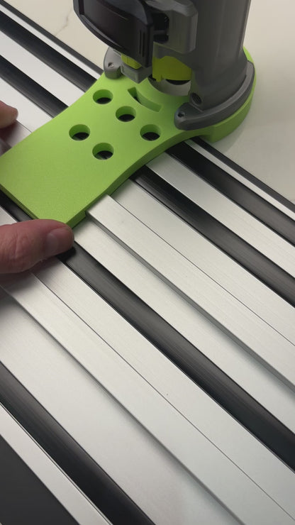 Ryobi RTR18 RTR18C R18TR P601 Plunge Base Guide Rail Adaptor to Einhell Guide Track