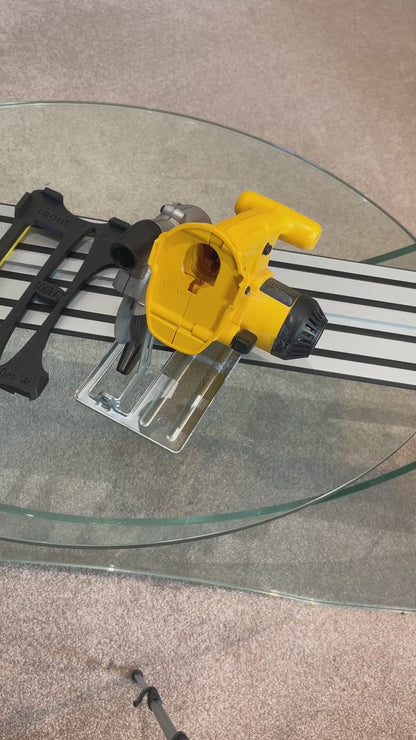 TOOLAX Adaptor / Slik plate / Shoe Compatible with the Dewalt DW935 Circular Saw to fit Dewalt Guide rail