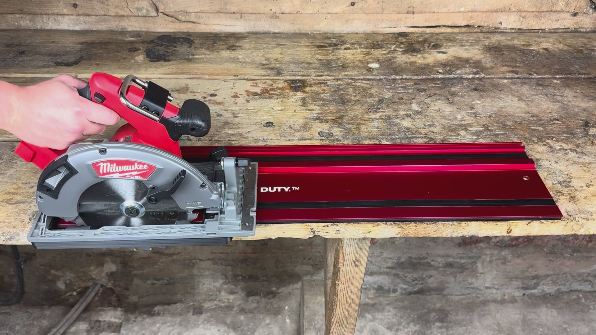 TOOLAX adaptor for Milwaukee M18CCS66 Adaptor base / Skid plate for Circular Saw to fit Milwaukee Guide rail