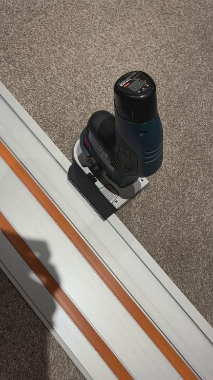 Bosch GKF 12V-8 Cordless Edge Trim Router Base Guide Rail Adapter to Evolution Track / Guide Rail