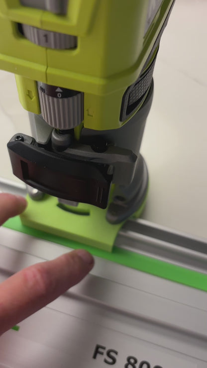Ryobi RTR18 RTR18C R18TR P601 Plunge Base Guide Rail Adaptor to Festool Guide Track