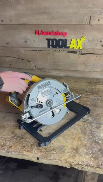 TOOLAX Guide Rail Adapter Base – Cut Perfect 45° & 90° Angles compatible with Dewalt Circular Saws DCS570, DWE575, DCS575, DCS578, DCS573 – Fits Makita Guide Rail