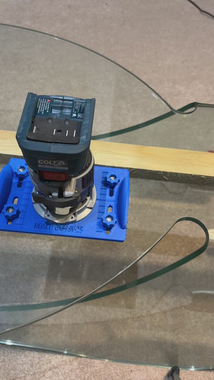 18V-25 Advanced Trim / Palm Router Base Jig compatible with Bosch