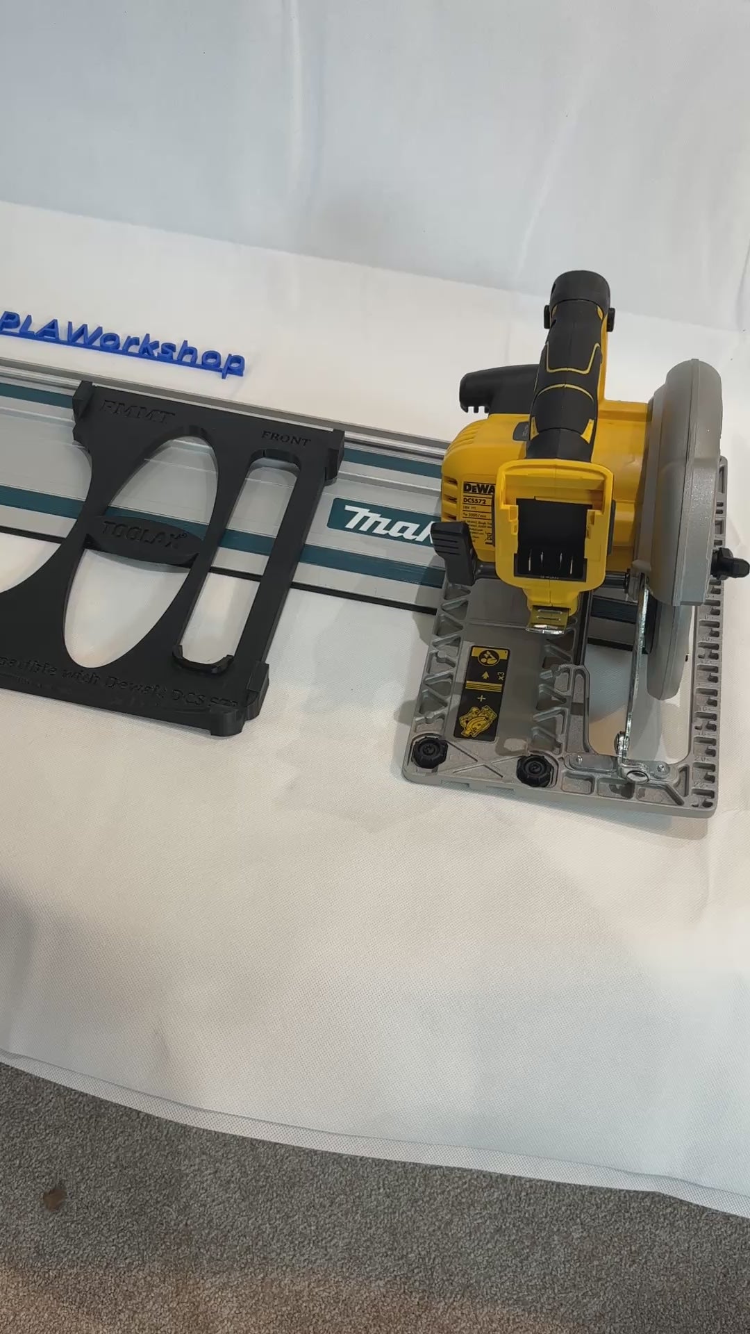 Dewalt DCS572 Adaptor base / Skid plate / Shoe for Circular Saw compatible with Makita Guide rail