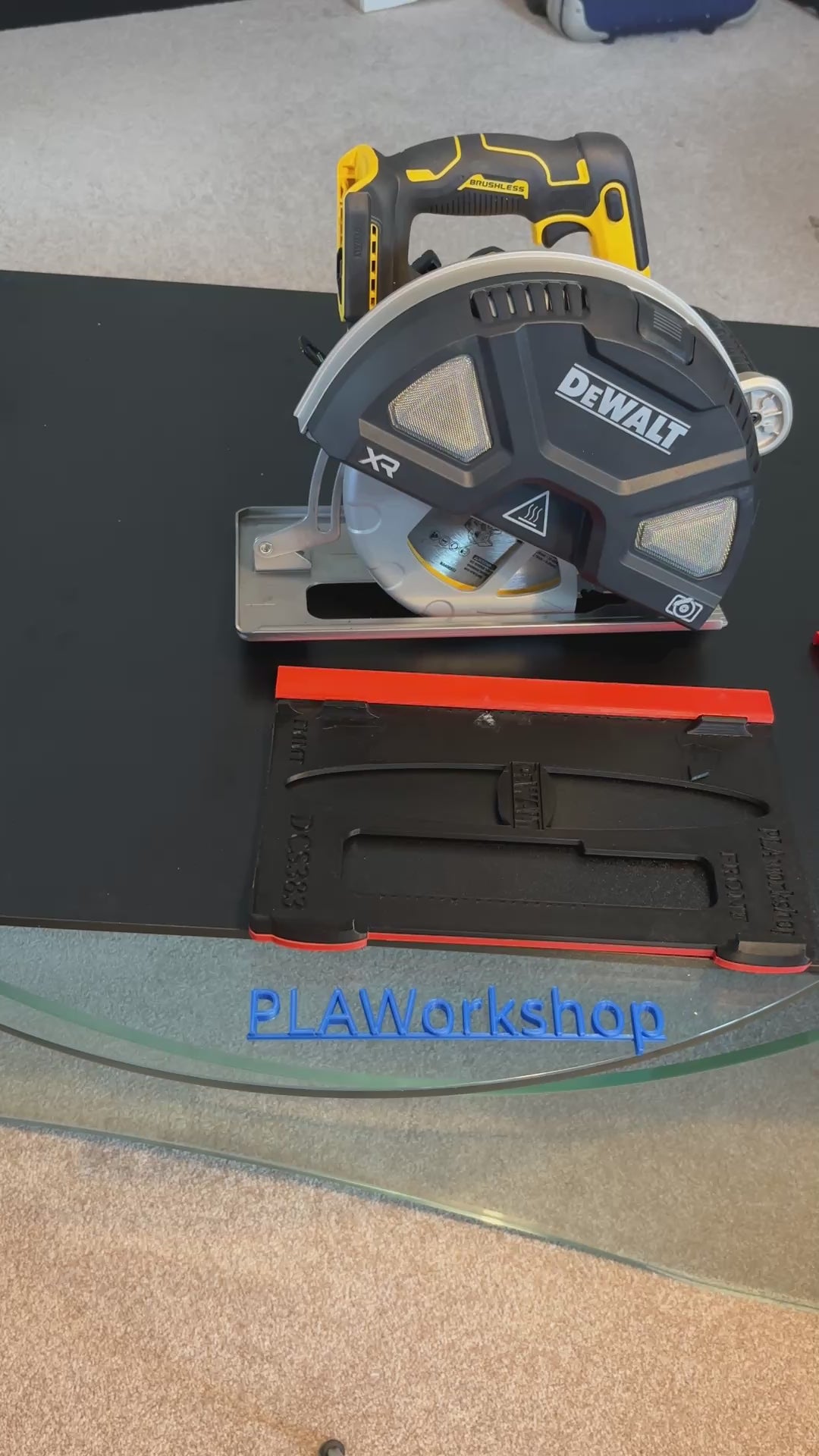 Dewalt DCS383 Metal Saw Adaptor base / Skid plate for Circular Saw to fit Milwaukee Guide rail
