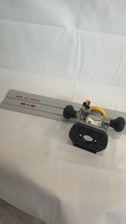 TOOLAX Adaptor to fit Mafell Guide rail for Dewalt Routers: D26203, D26204 & DCW604