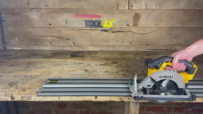 TOOLAX Guide Rail Adapter Base – Cut Perfect 45° & 90° Angles compatible with Dewalt Circular Saws DCS391 & DCS565  – for Dewalt Guide Rails