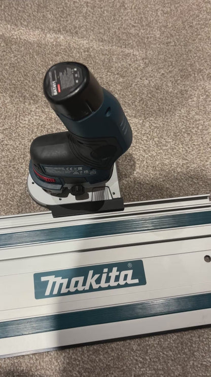 Bosch GKF 12V-8 Cordless Edge Trim Router Base Guide Rail Adapter to Makita Track / Guide Rail