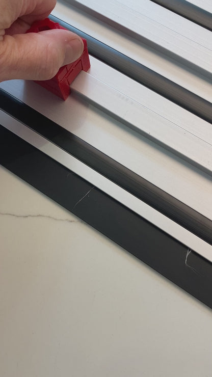 Plunge Stops /Guide Rail Stops / Track Limits / Anti Kickback /  Repetitive Cuts 1 PAIR to fit Einhell Guide Rail