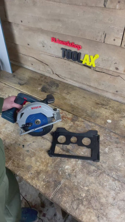 TOOLAX 45&90 degree skid plate compatible with Bosch GKS 18V-57