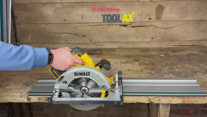 TOOLAX Guide Rail Adapter Base – Cut Perfect 45° & 90° Angles compatible with Dewalt Circular Saws DCS570, DWE575, DCS575, DCS578, DCS573 – Fits Metabo Guide Rail