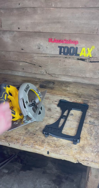 TOOLAX Guide Rail Adapter Base – Cut Perfect 45° & 90° Angles compatible with Dewalt Circular Saws (DCS570, DWE575, DCS575, DCS578, DCS573) – for Dewalt Guide Rails