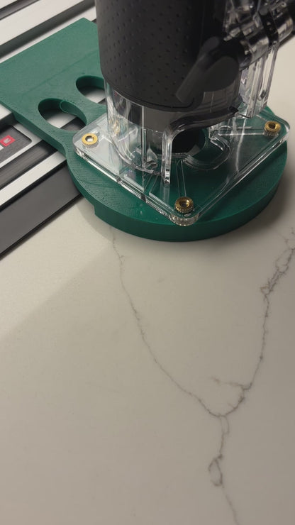 18V-8 Advanced Trim Router Plunge Base Guide Rail Adapter compatible with  Einhell Track / Guide Rail