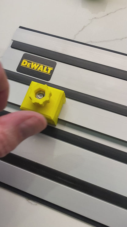 Plunge Stops /Guide Rail Stops / Track Limits / Anti Kickback /  Repetitive Cuts 1 PAIR to fit Dewalt Guide Rail