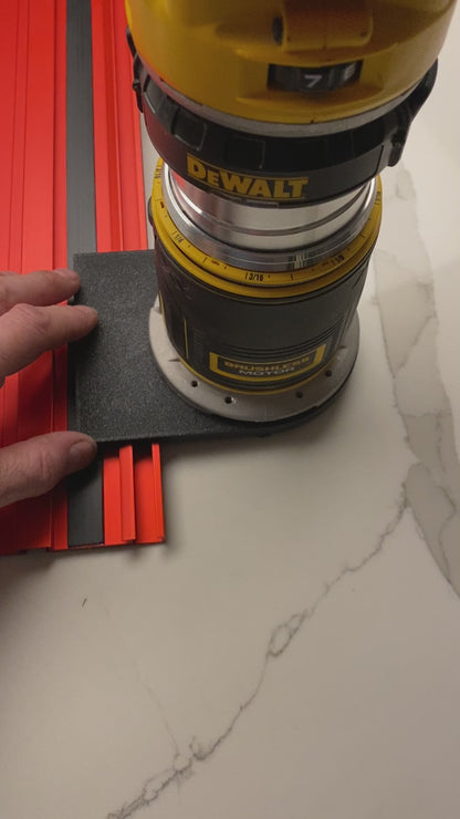 Dewalt DCW600 DWP601 Plunge Base Guide Rail Adaptor to Milwaukee Guide Track