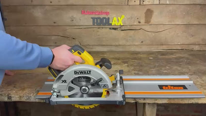 TOOLAX Guide Rail Adapter Base – Cut Perfect 45° & 90° Angles compatible with Dewalt Circular Saws DCS570, DWE575, DCS575, DCS578, DCS573 – Fits Triton Guide Rail