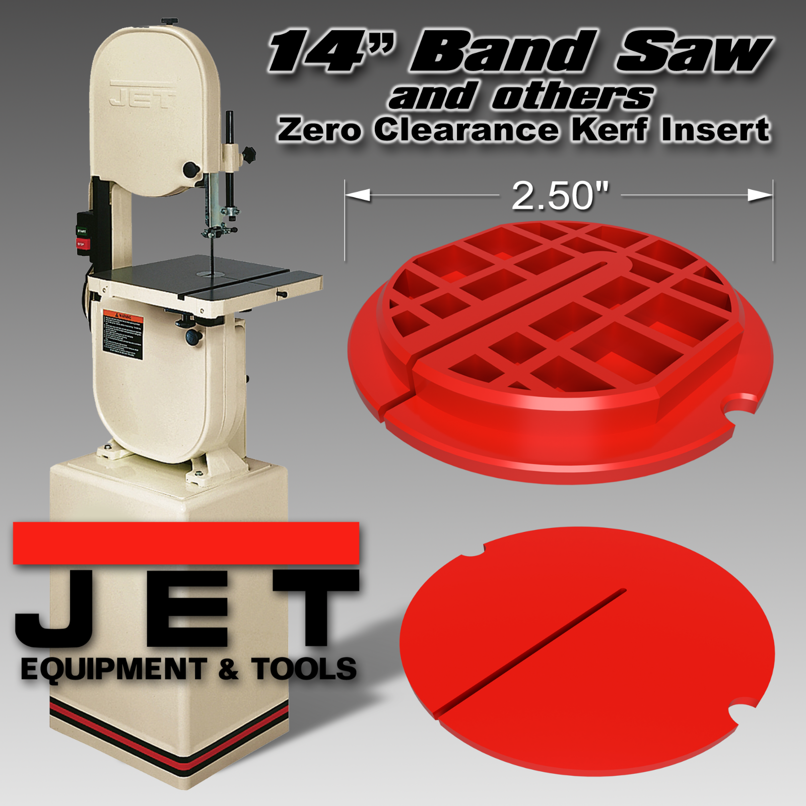 Replacement Bandsaw Table Insert to fit JET 14" and 16"
